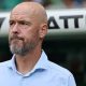 Erik ten Hag looks on as Bayer Leverkusen manager