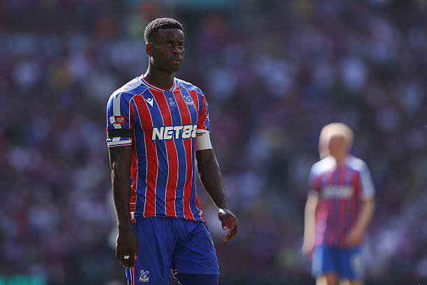 Marc Guehi in action for Crystal Palace.