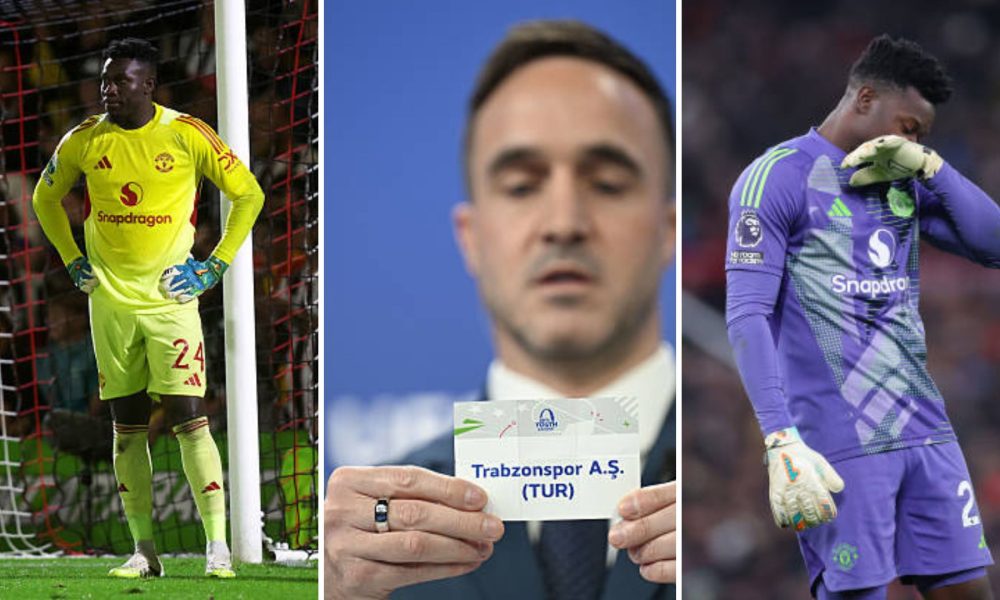 Andre Onana looking dejected as he seals move to Trabzonspor