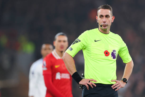 David Coote refereeing.